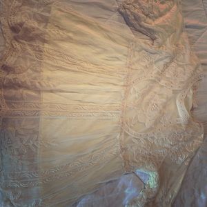 Lacey overlay blouse